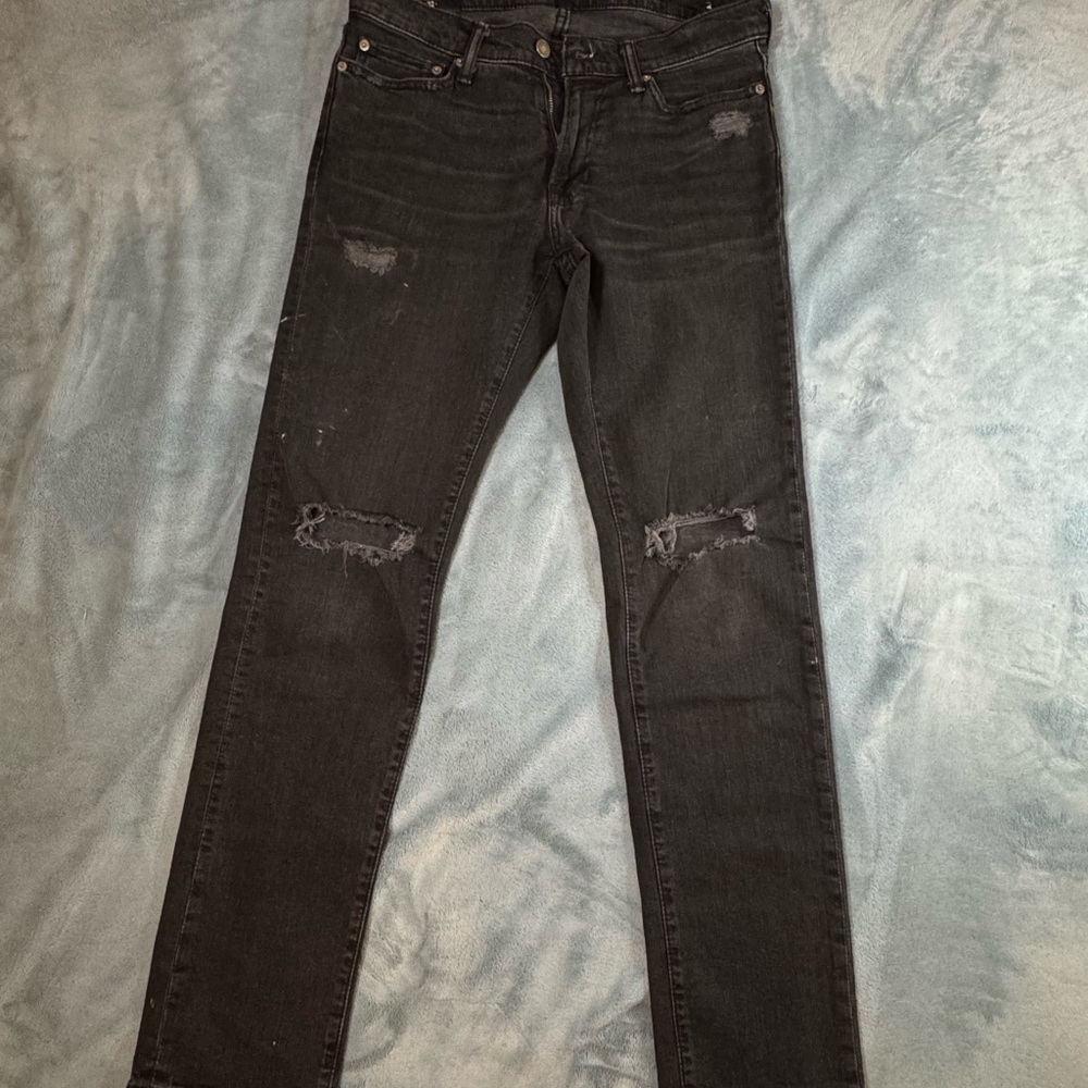 Abercrombie & Fitch Men's Slim Straight Jeans - Black